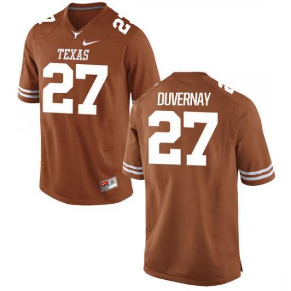Men's University of Texas #27 Donovan Duvernay Tex Authentic College Jersey Orange